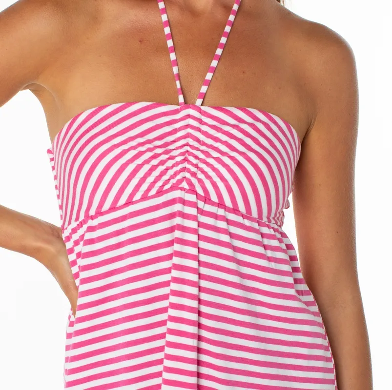 Relaxed Pleated Mini Dress