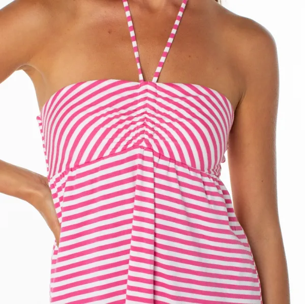 Relaxed Pleated Mini Dress