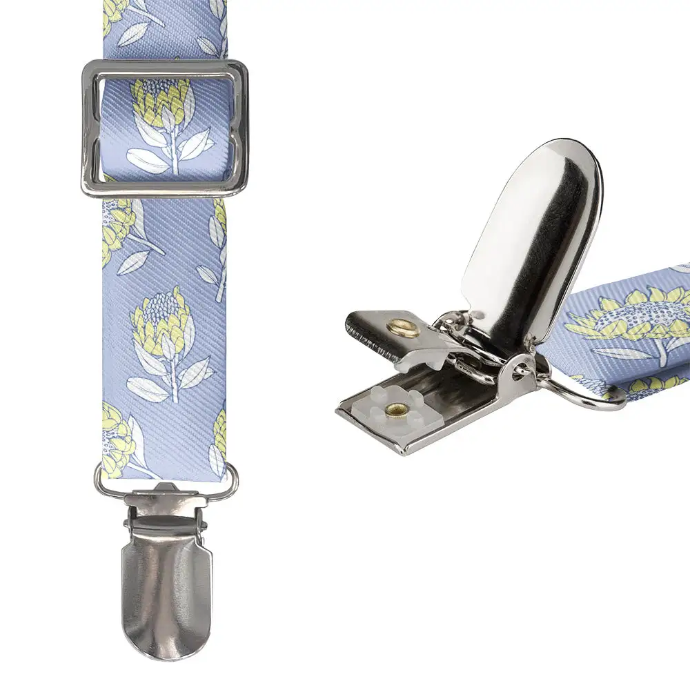 Protea Floral Pattern Suspenders