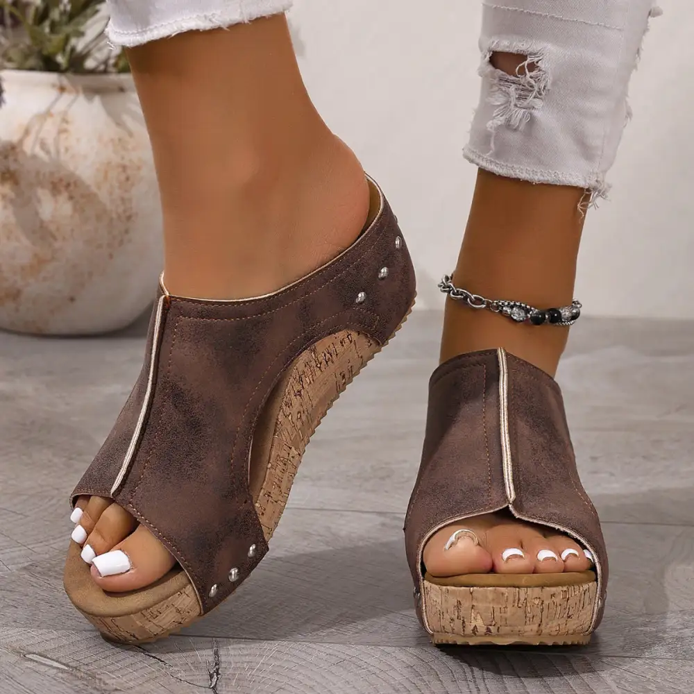 Clean Open-Toe Heeled Sandals