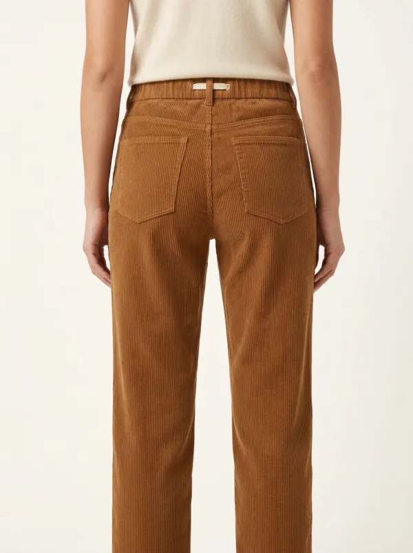 Women's Vintage-Inspired Straight-Leg Corduroy Pants