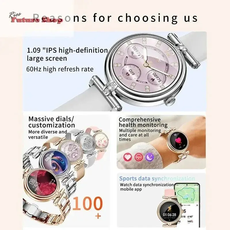 AK62 Smart Watch Women 1.09 Inch HD Screen
