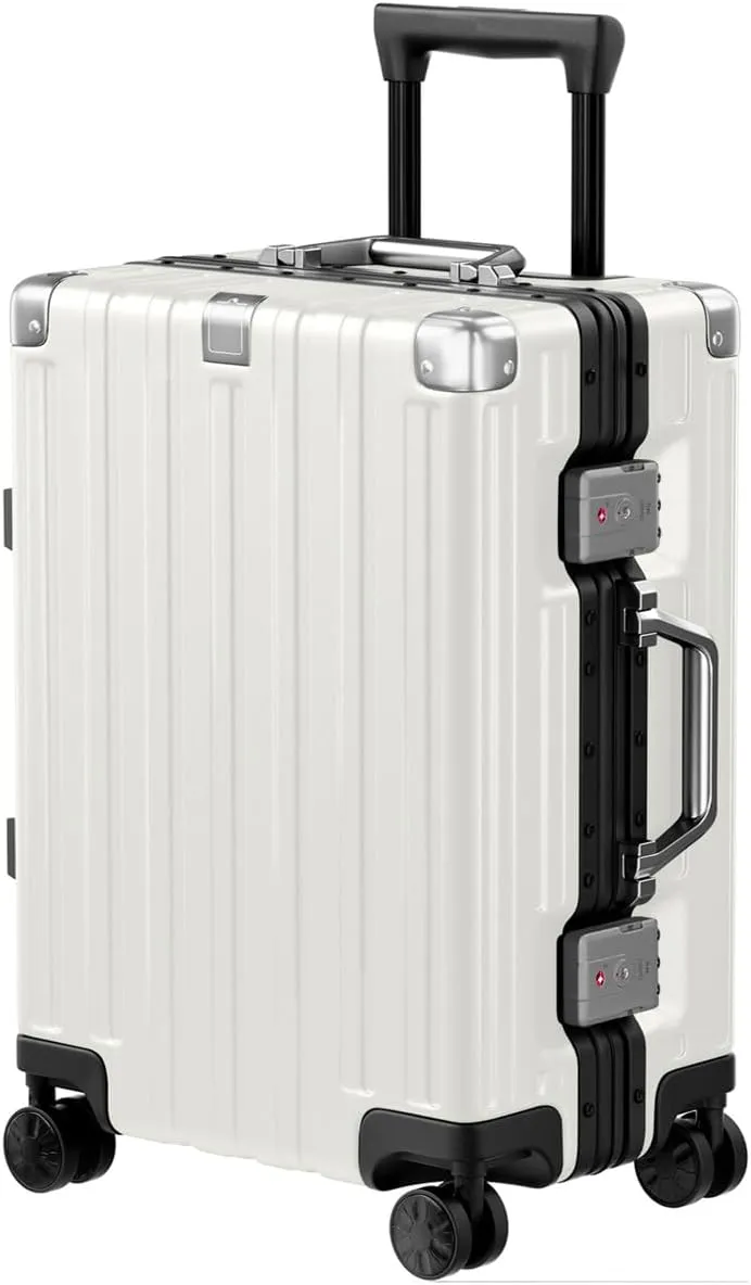 Zipperless Aluminum-Frame Hardshell Spinner Suitcase