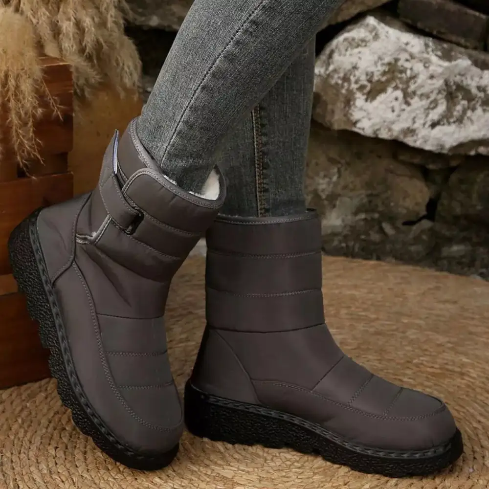 Refined Round Toe Platform Boots