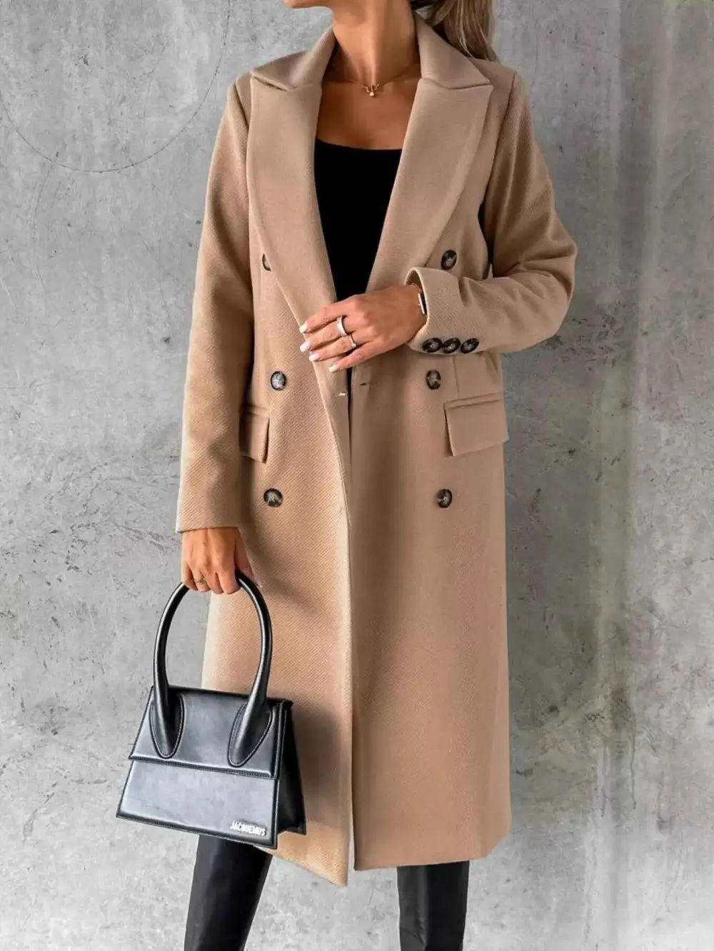 Double Breasted Longline Coat