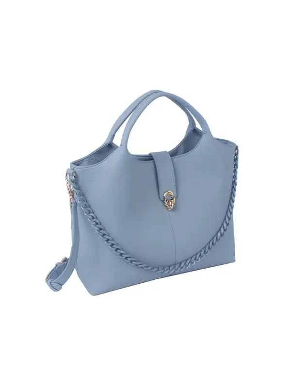 Chain Detail Tote Bag