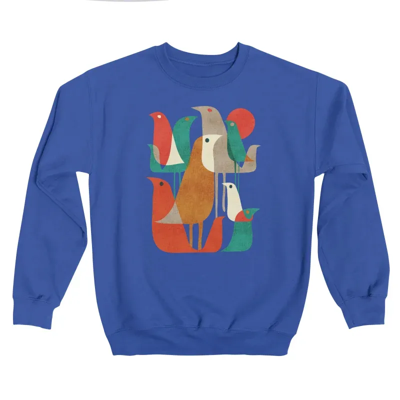 Geometric Bird Art Sweatshirt