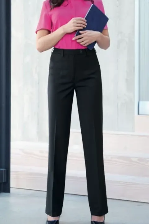 Women's Modern Straight Leg Stretch Suit Trousers