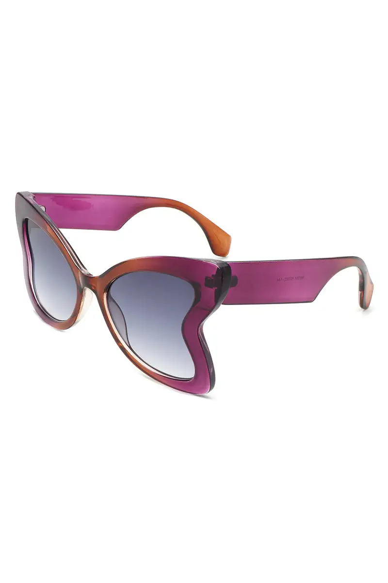 Cat Eye Butterfly Frame Sunglasses