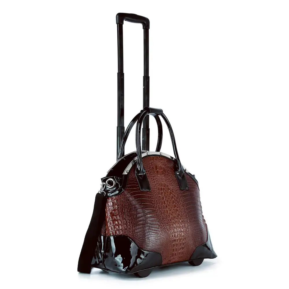 Pocketed Faux Leather Travel Carry Case