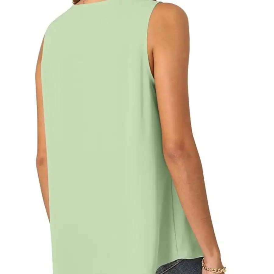 Full Size V Neck Sleeveless Tank Top