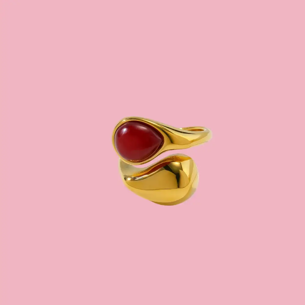 Contemporary Pearl Accent Ring