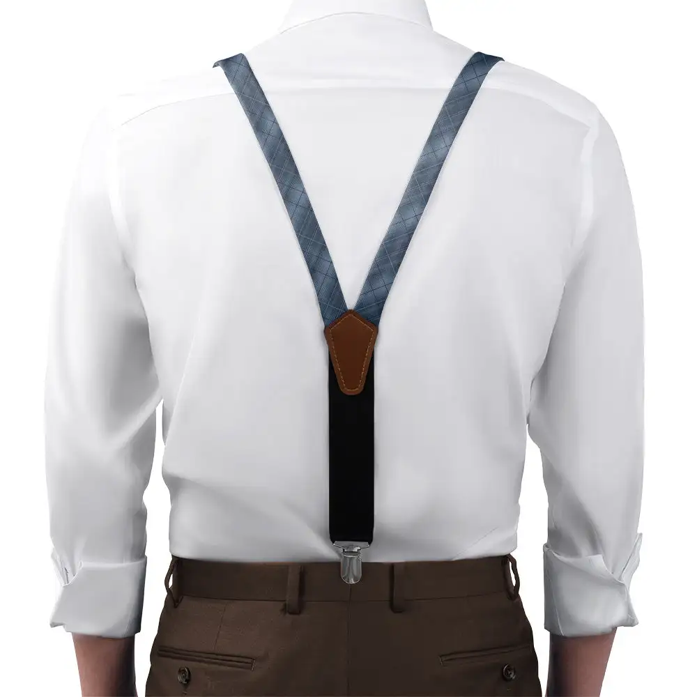 O'Malley Plaid Pattern Suspenders