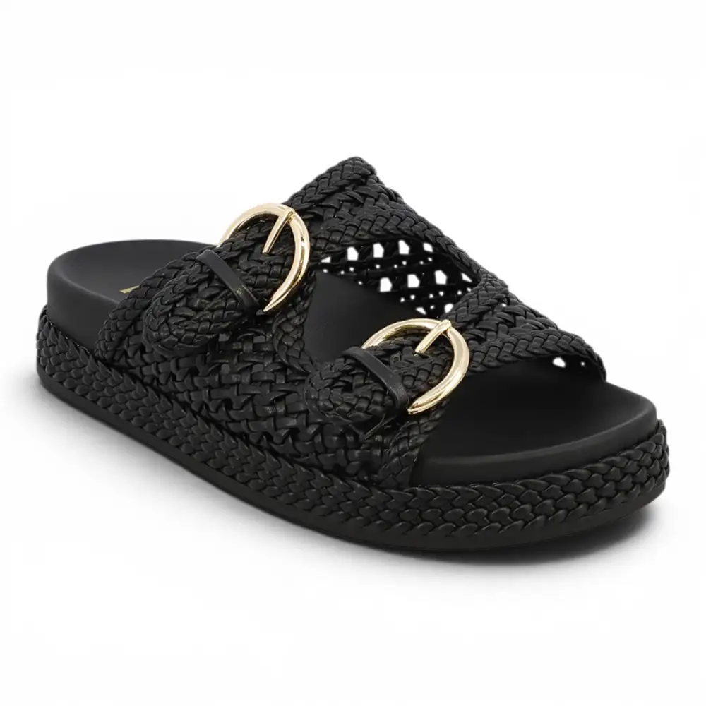 Monaco Trendy Woven Buckle Slide