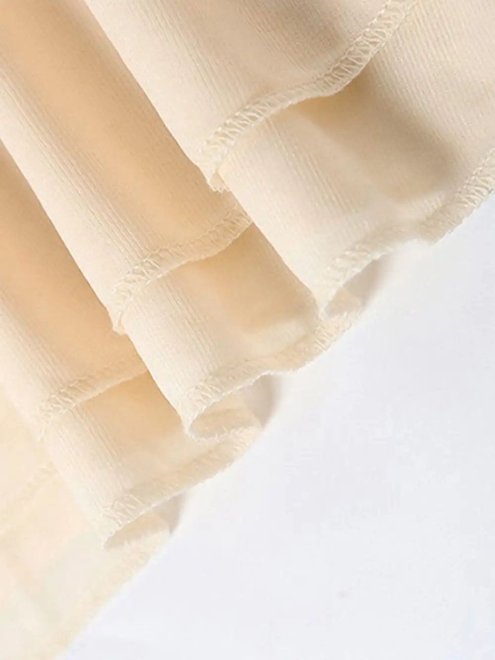 Gathered Detail Ruffle Mini Dress