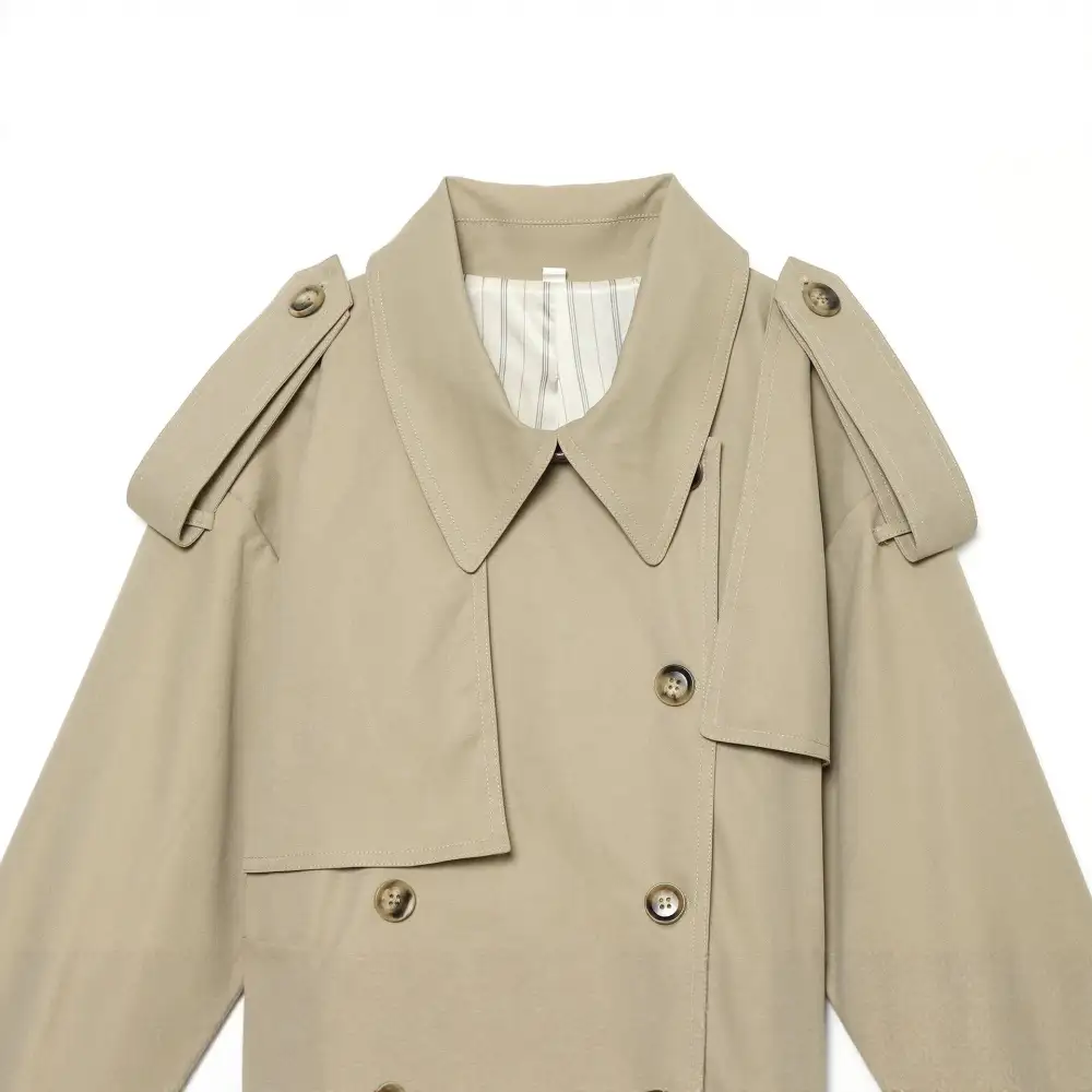 Tailored Cropped Trench Coat