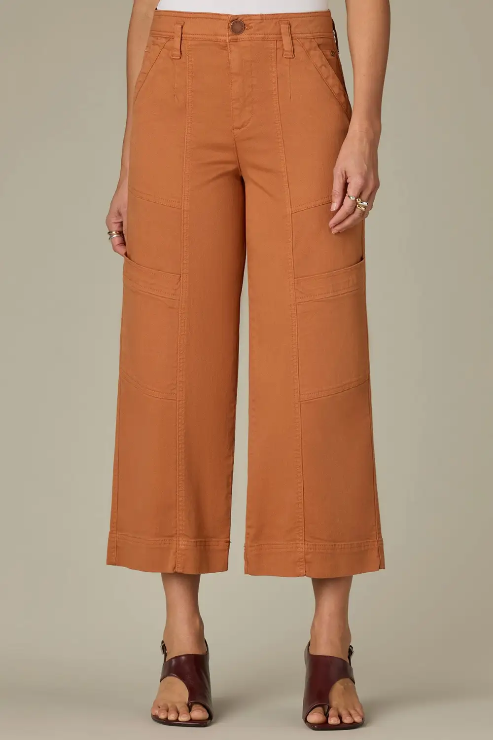  Wide Leg Pants Utility Pockets