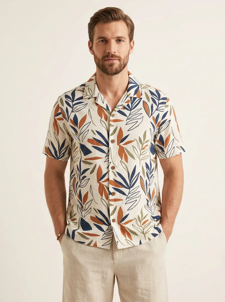 Men's Botanical Printed Everyday Shirt