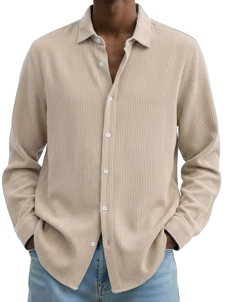 Corduroy Camp Collar Shirt