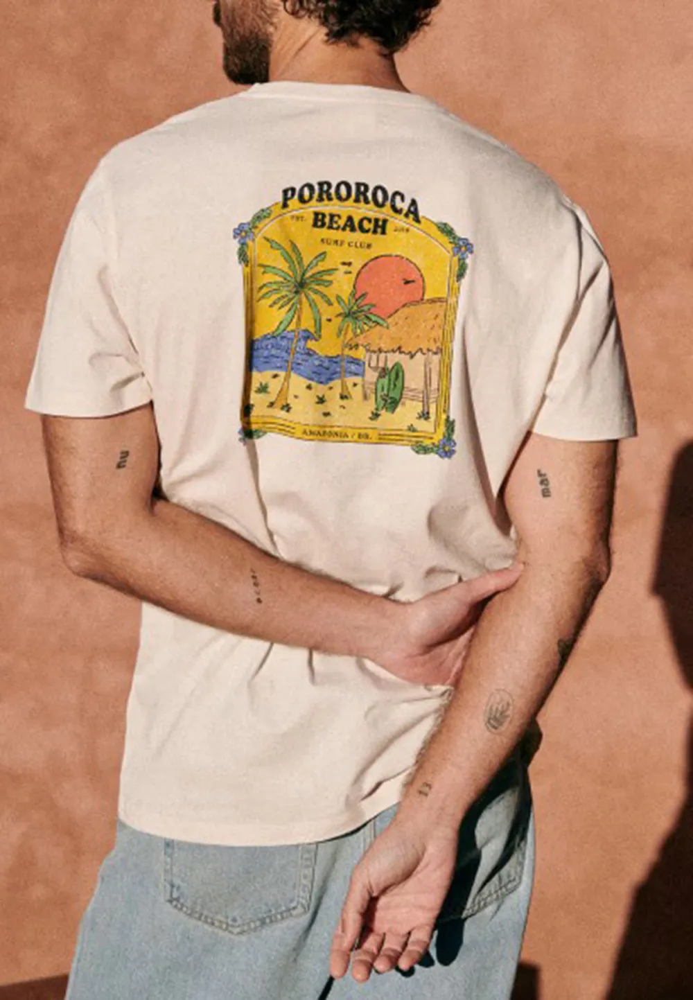 White Small Logo Print Short Sleeve T-Shirt