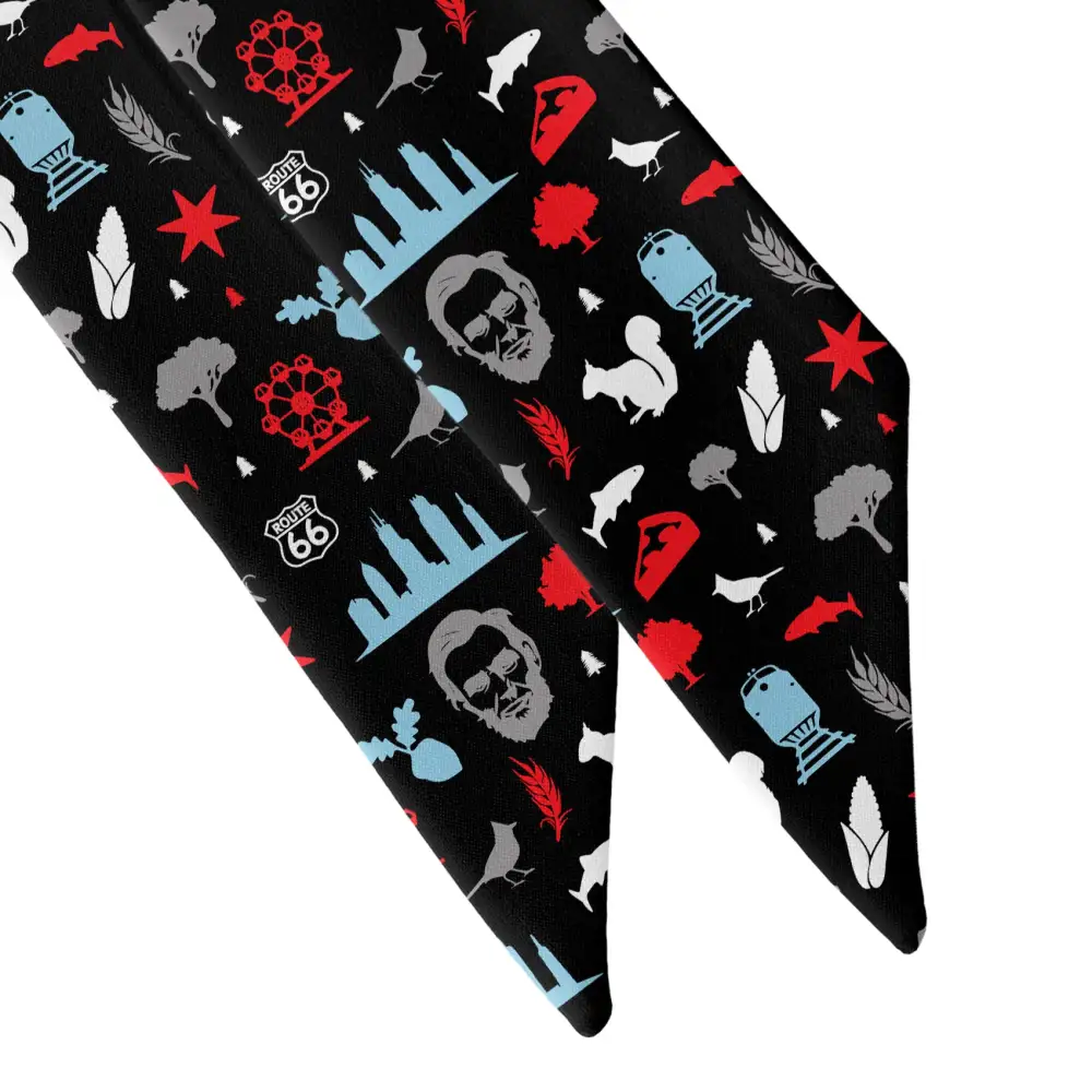 Illinois State Heritage Design Hair Scarf