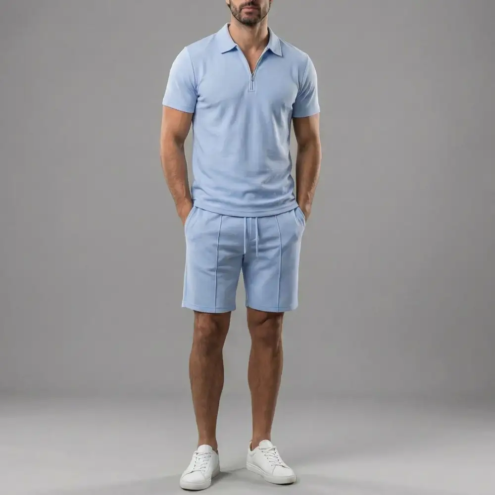 Streamlined Cotton Two Piece Suit