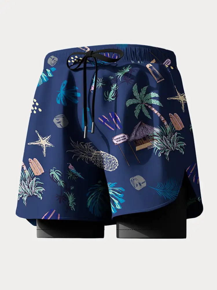 Printed Quick Dry Boardshorts