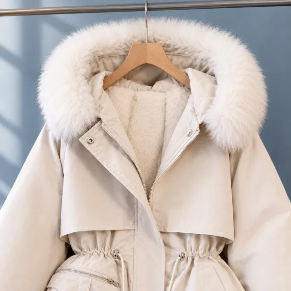 Hooded Plush-Lined Parka