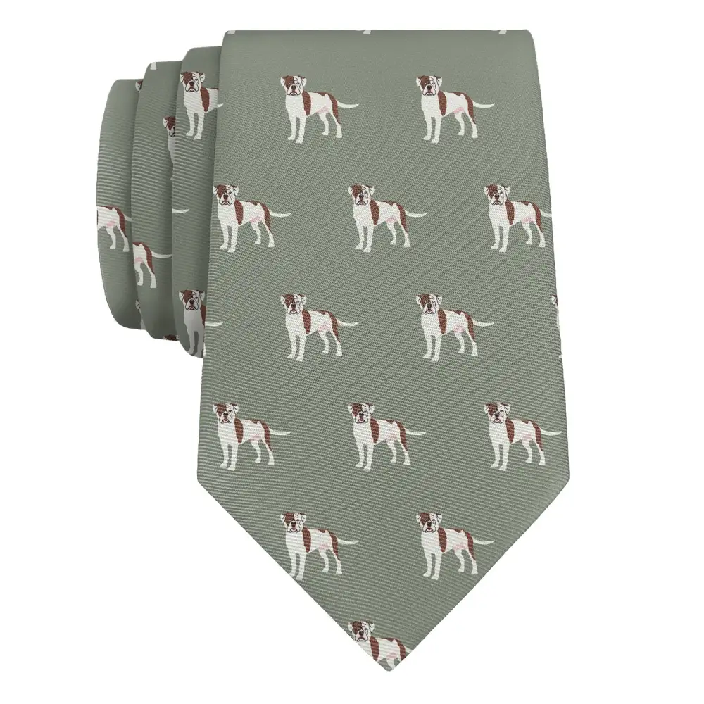 Refined Bulldog Design Necktie