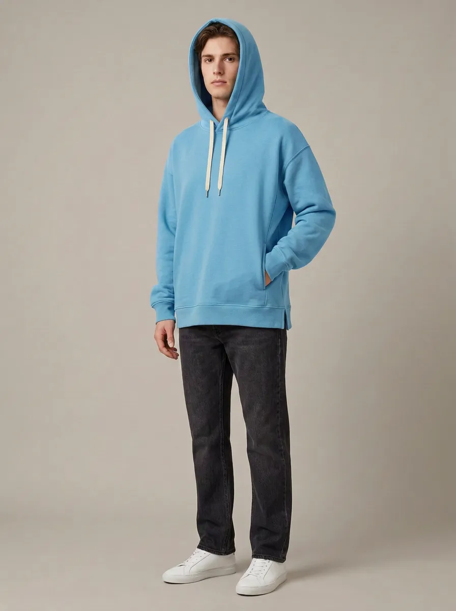 Unisex Plain Versatile Leisure Casual Hoodie