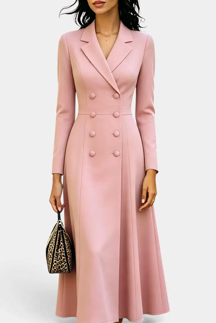 Blazer-Style Maxi Dress