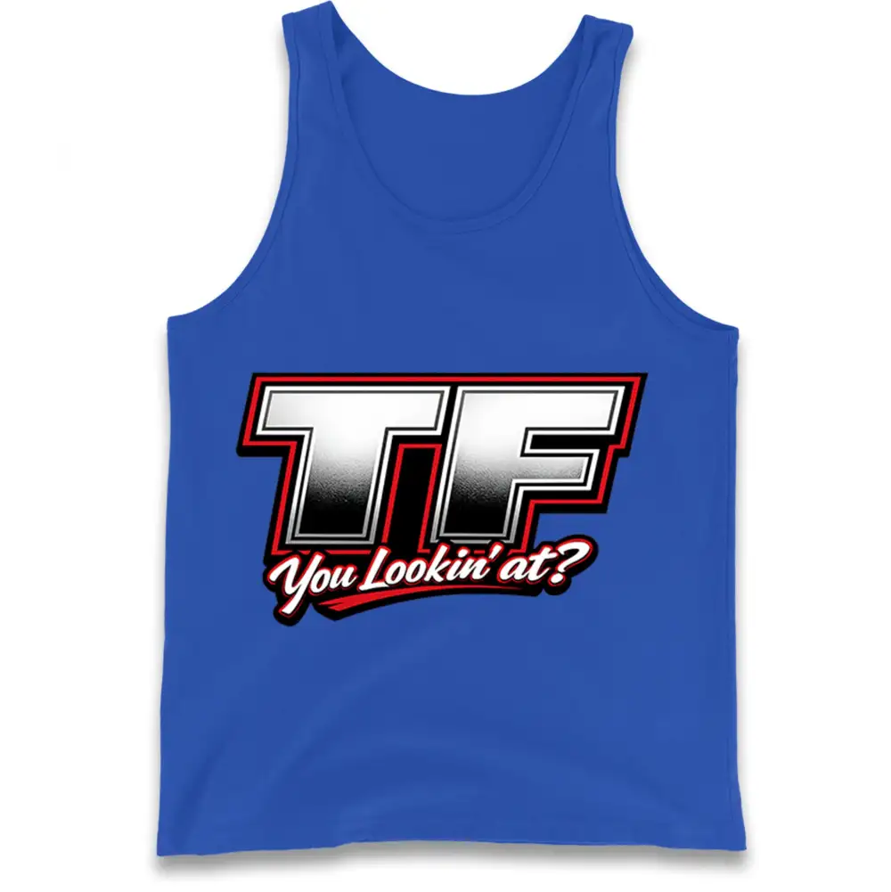 Worn In Clean Motif Casual Tank Top