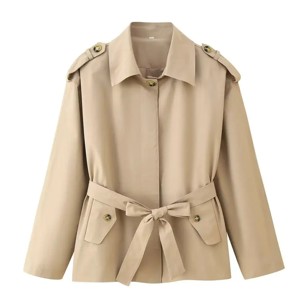 Modern Double Breasted Trench Coat
