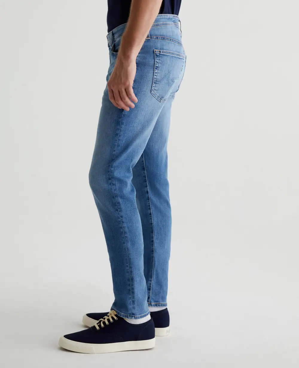 Men's Modern Slim Mid Rise Nylon Blend Jeans