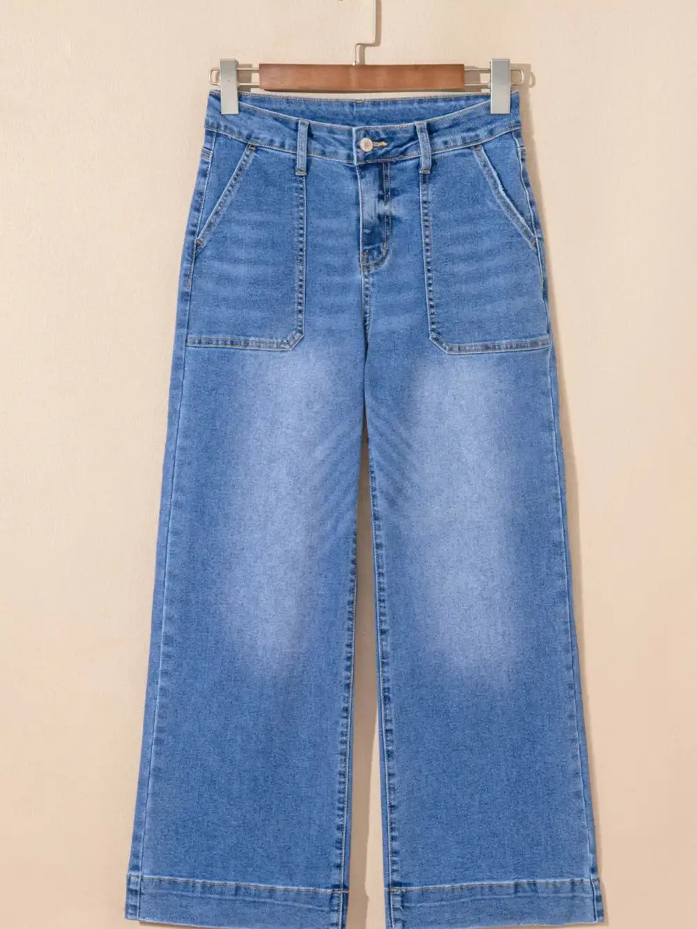 Flap Pocket Easy Layer Denim Jeans