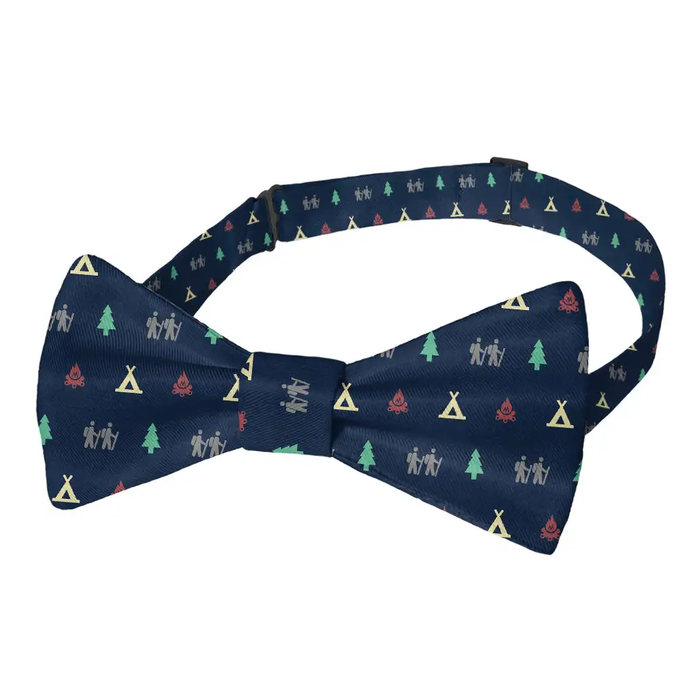 Camping with Friends Pattern Bow Tie