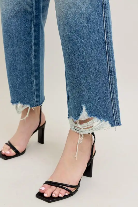 Crop Wide Leg Jeans