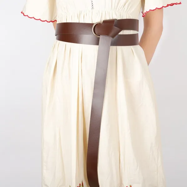 Bold Ring Detail Buckle Belt