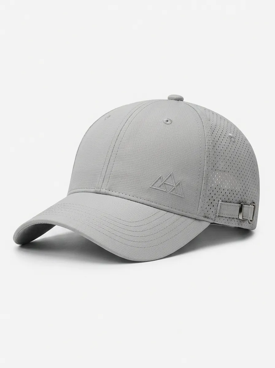 Unisex Equestrian Baseball Cap Featuring Mountain Logo Embroidery