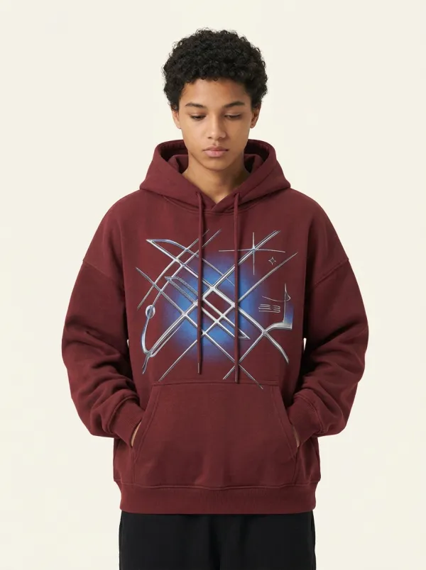Unisex Y2K Cyberpunk Abstract Star Hoodie