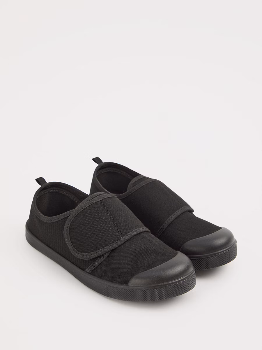 Black Wrap Strap Plimsoll detail 2