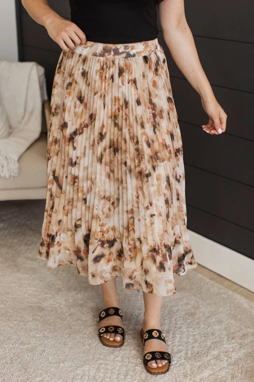 Smocked Floral Everyday Skirt