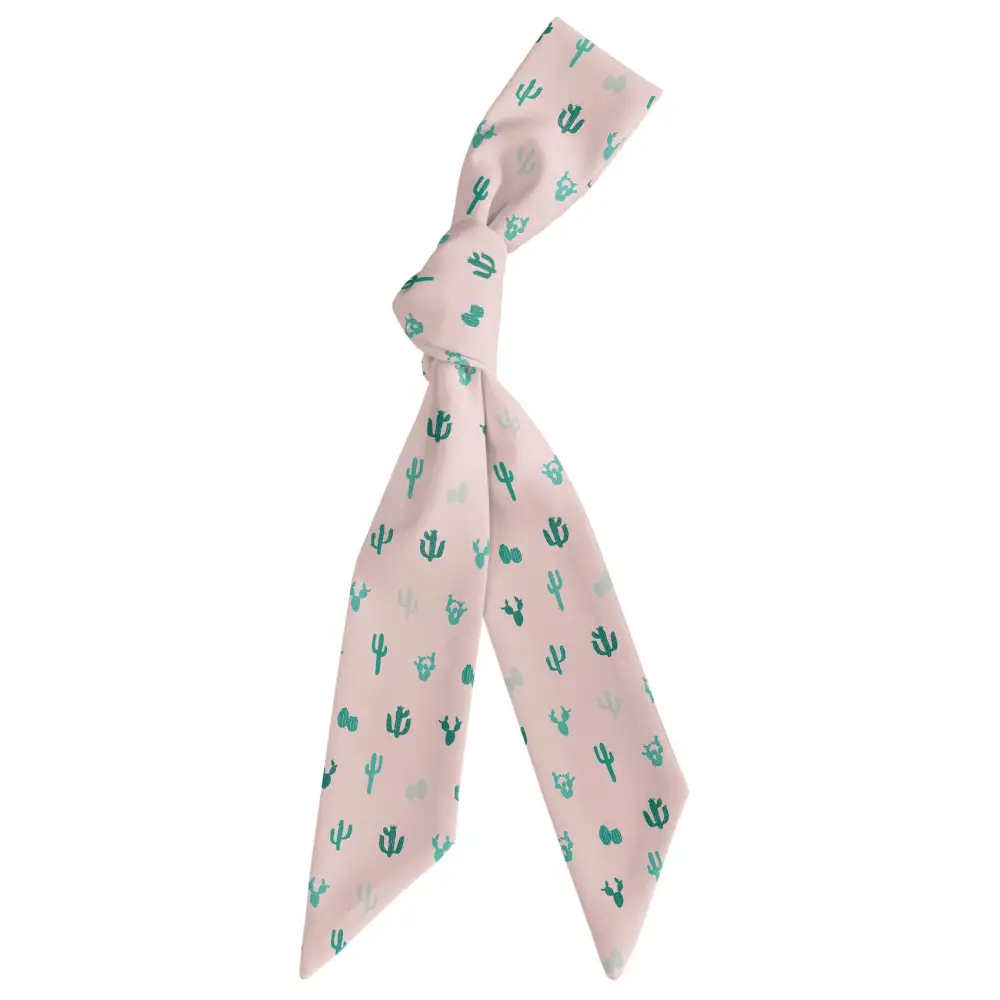 Cactus Herbage Pattern Hair Scarf