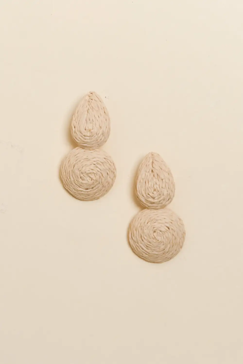 Teardrop Woven Drop Earrings