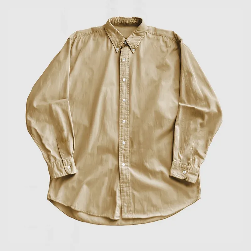 Garment Washed Long Sleeve Shirt