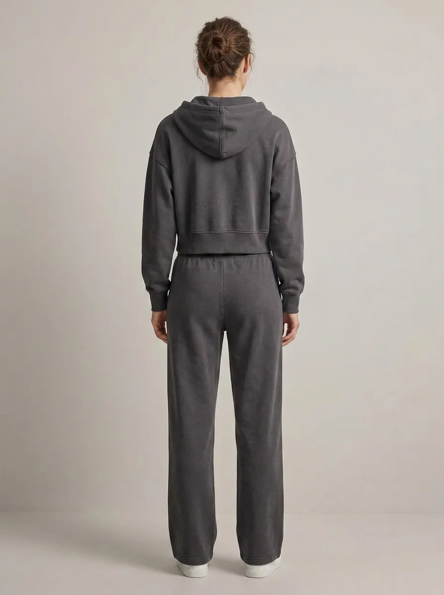 Active Zip-Up Jogger Women's Cropped Zip-Up Hoodie Jogger Active Set