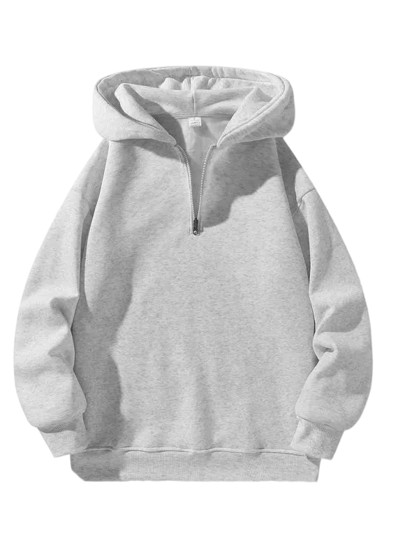 Men's regular fit solid color zip-up hoodie【CLEARANCE ONLY FOR TODAY】