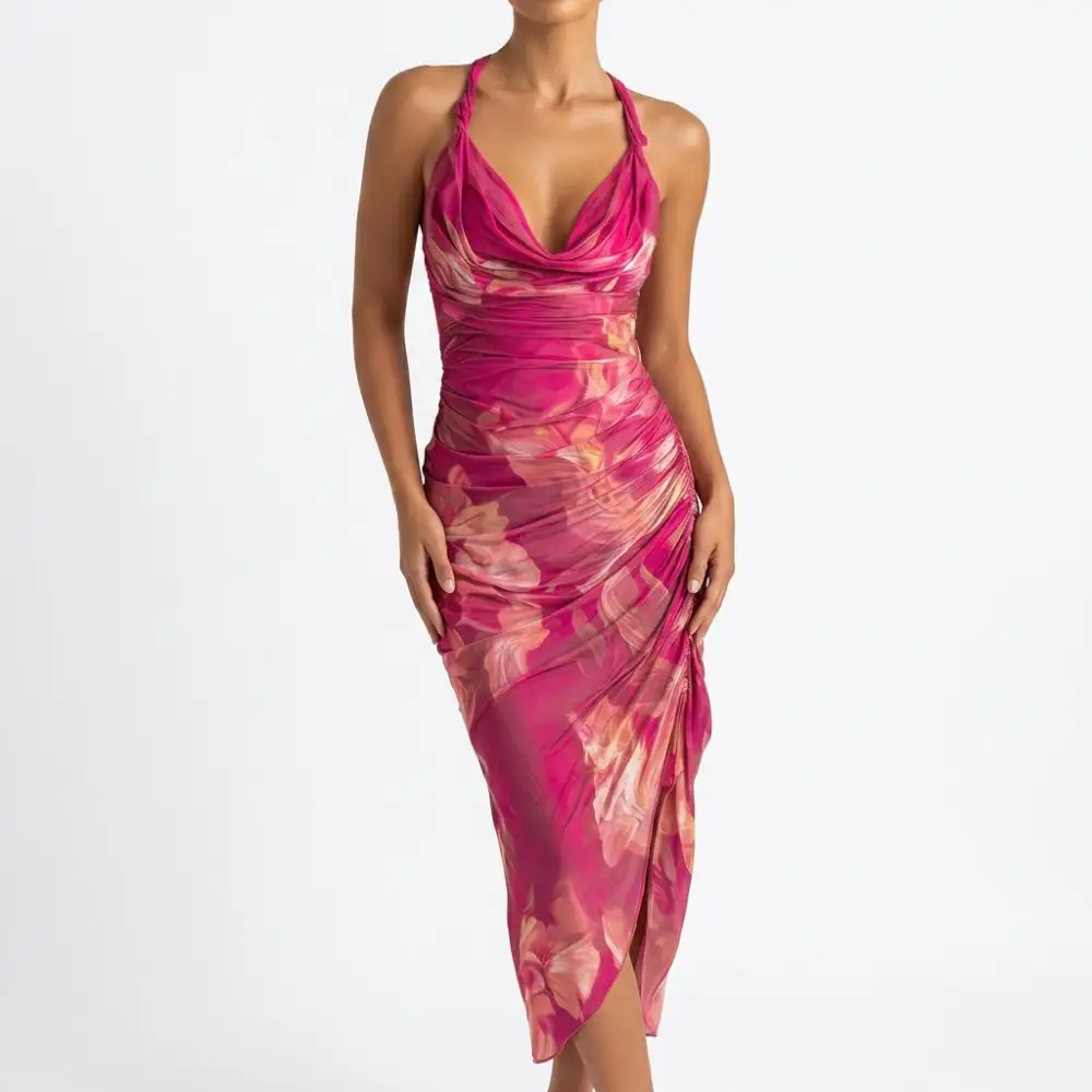 Classic Refined Women's Floral Midi Dress