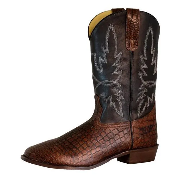 Tapered Layered Shaft Men's Denim Boots