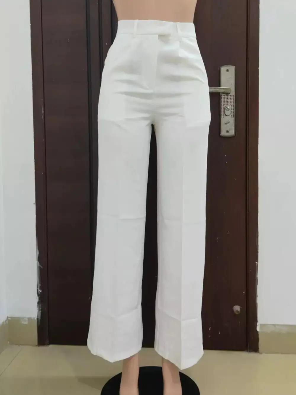 Refined High Waisted Wide Leg Pants